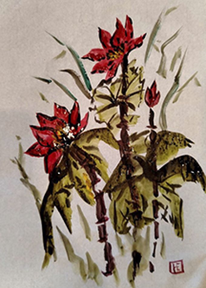 Китайская живопись "Лотос". Музейное занятие