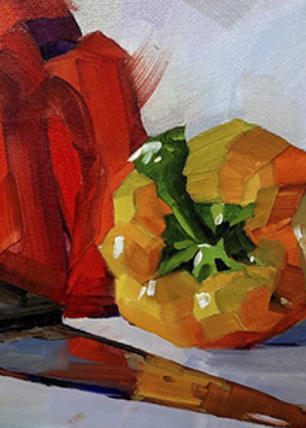 Живопись маслом "От простого к сложному. Этюд с перцами". Музейное занятие